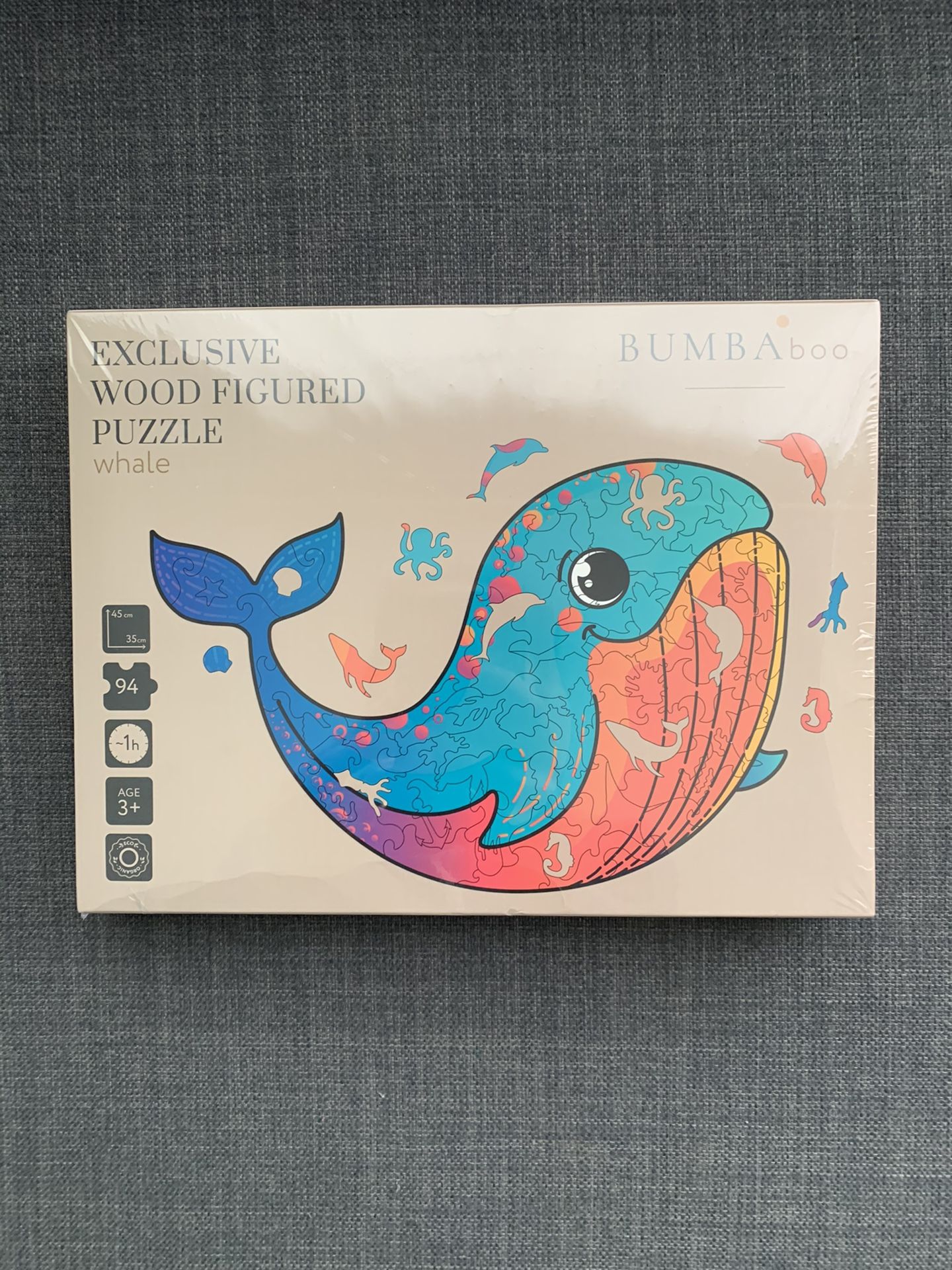 BUMBA BOO Whale Wooden Jigsaw Puzzles (138)