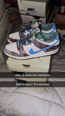 Nike sb dunk low crenshaw size 8 new