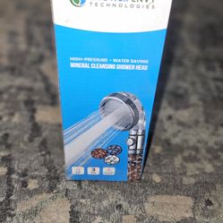 Shower Envy Technologies High Pressure Water Saving Mineral Cleansing Shower Head. 3 Pressure Modes
