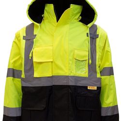 NY Hi-Viz Workwear Men's Safety Jacket