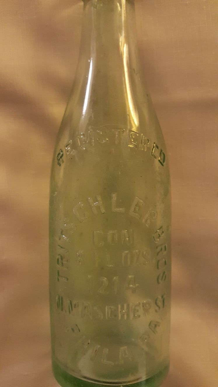 Antique blue bottle