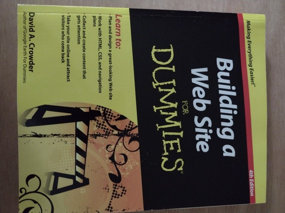Building A Website For Dummies Book, Latest Version