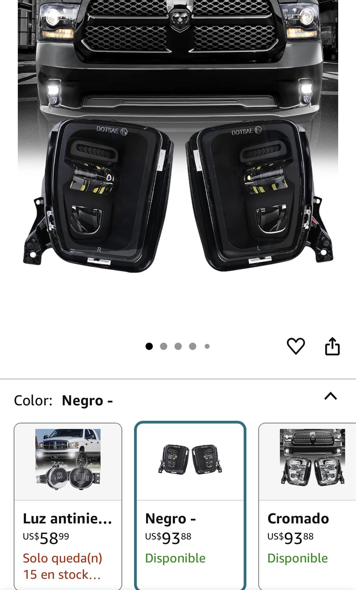 RAM 1500 Fog Lights 2013-2018