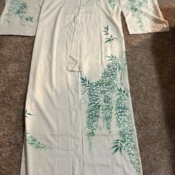  Mitsukoshi Japanese Kimono – Authentic Vintage – Hand-Painted – Excellent Condition