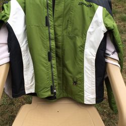 Spyder Ski Jacket Medium -Green/Black/White