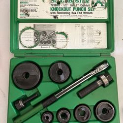 Greenlee 7238SB Manual Punch Driver Set w/case