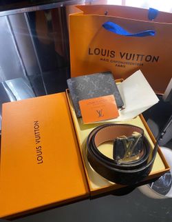 Men's belt and wallet