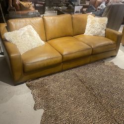 Leather Sofa Loveseat High End 