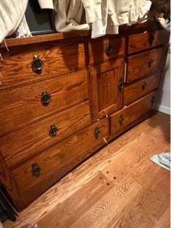 Solid antique dresser