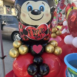 Lady Bug Valentines  Day Balloon 