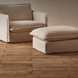 Six penny Chair & ottoman for Sale! 