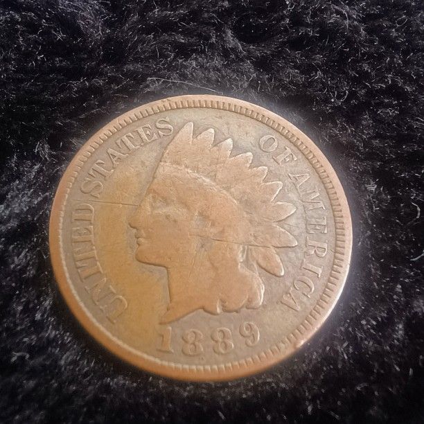 1889 Indian Head Penny ( In Good Condition, but ungraded )