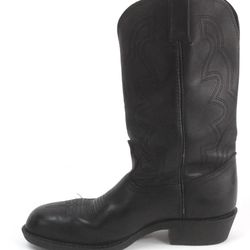 mens black DURANGO 12" safety toe wellington work Boots Western Style Leather 9.5