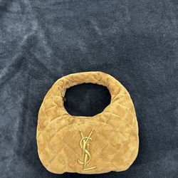 ICARINO IN QUILTED SUEDE CARAMEL COGNAC