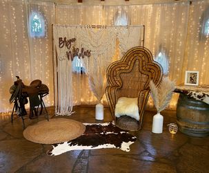 Back Drop And Chair