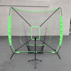 Brand New $75 Baseball Softball Practice Set (Include 7x7ft Net and Ball Tee) Batting Training 