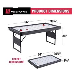 Foldable air hockey table. New in box.

$200 FIRM