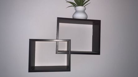 Floating Cube Shelves