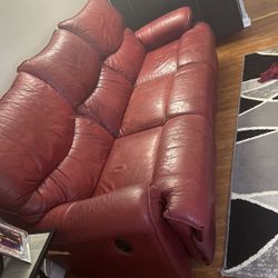 Fair Red Couch NEED GONE