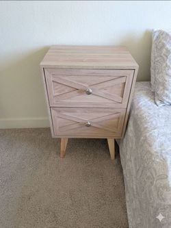 Bookshelves and nightstand