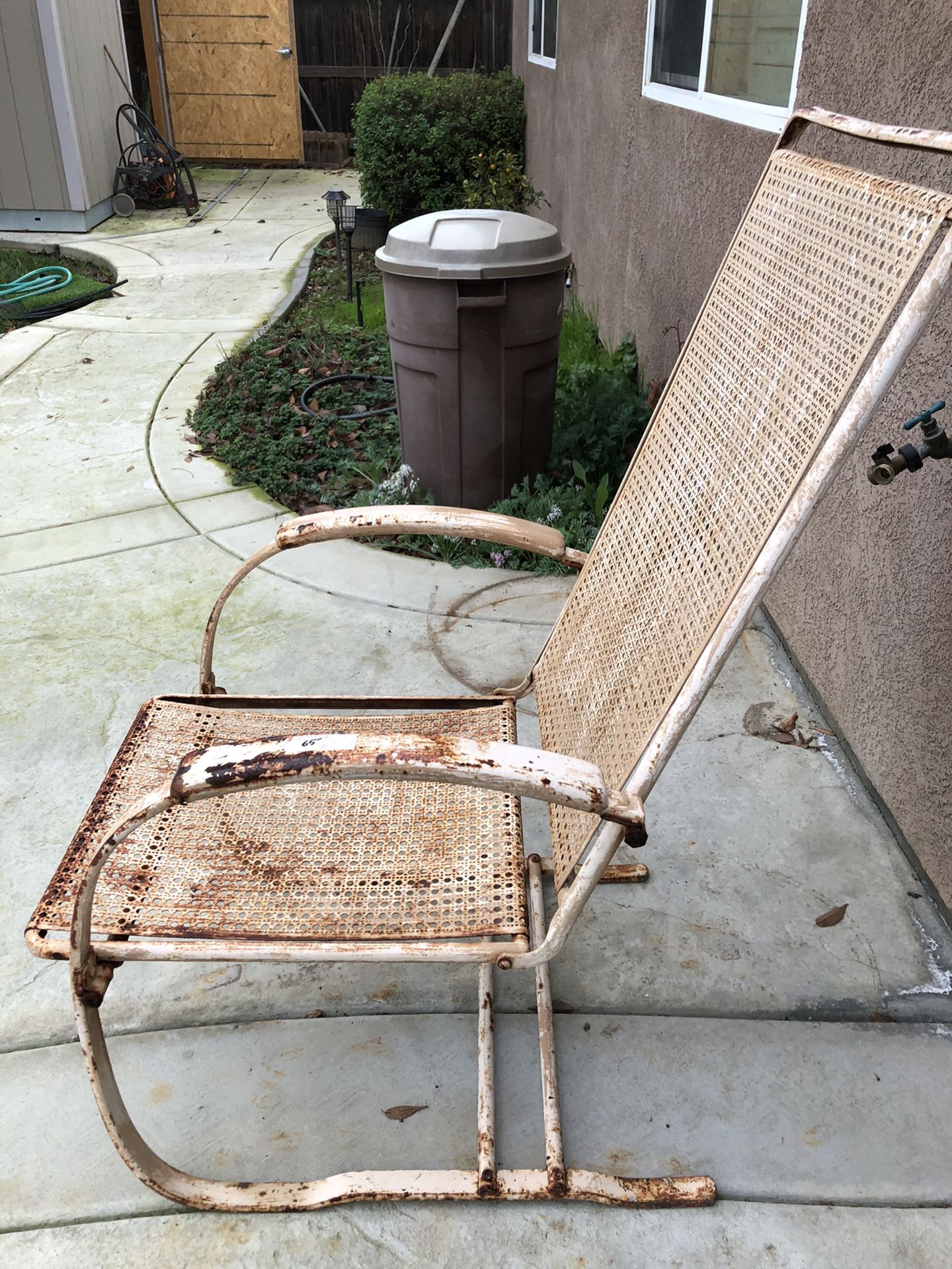 Antique Iron Frame Chair
