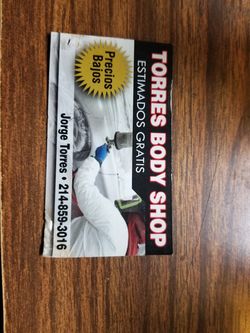 Se necesita trabajador para body shop sepaga dependiendo loqe sepa