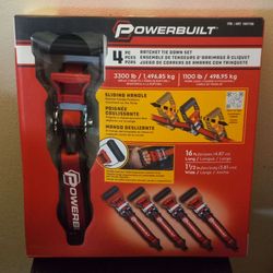 Ratchet Tie Down Set 4-Pack