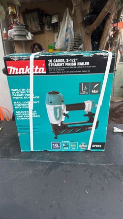 Makita Pneumatic 16-Gauge, 2-1/2 in. Straight Finish Nailer Store SKU# 1002-090-828