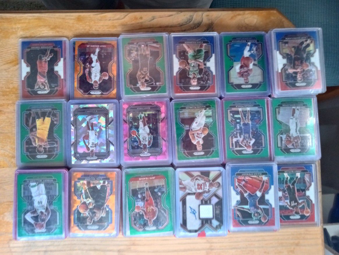 Selling My Basketball Collection ...Just Colors Of Prism. 250 Cards All Color ,Hits ,Autos....Got Cracked Orange Ice , Purple Ice ,Silvers ,Been Colle