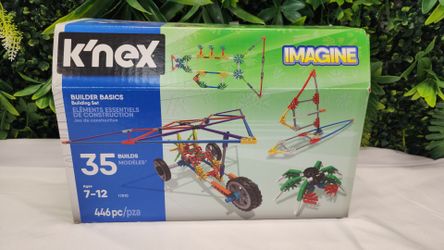 K'NEX Imagine Builder Basics 17010 Building Set 446 Pieces 35 Models w/ Box & Instructions