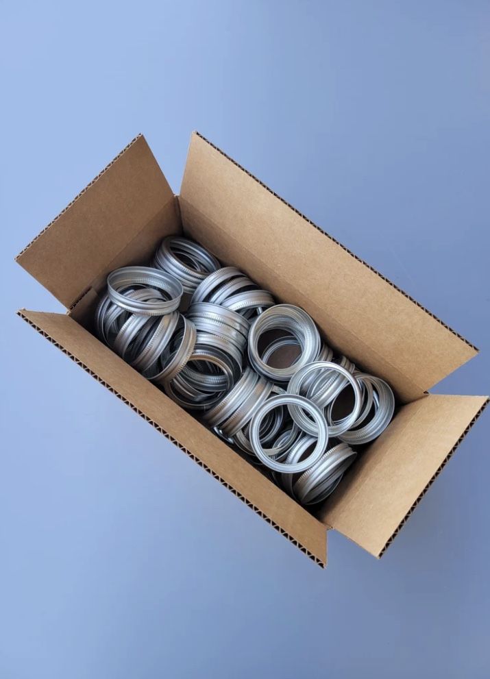 50 regular mouth mason jar Bands