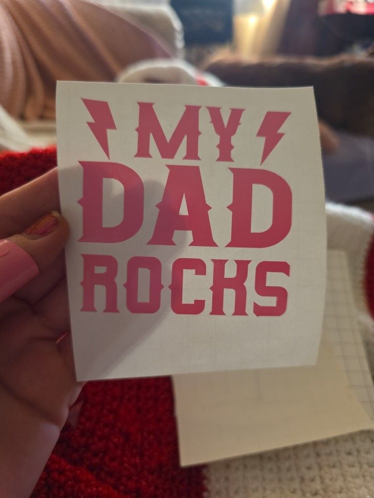 My Dad Rocks Sticker