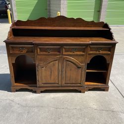 *Free Delivery* Vintage Antique Hickory White Cabinet Dresser Hutch 