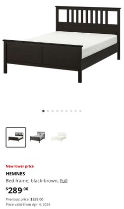 Hemnes Full Size Bed Frame And Nightstand