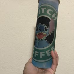 Stitch Skinny Glass Tumbler