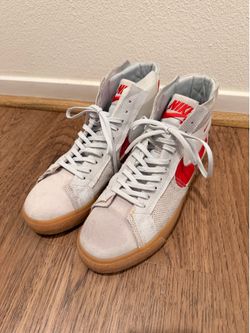 Nike SB Blazer Mid Deconstructed White/Red – Size 10