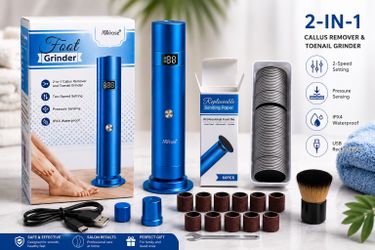 Heavy Duty Professional Foot File Hard Skin Callus Remover Foot Care Kit, Original Price $62