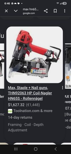 High pressure coil nailer