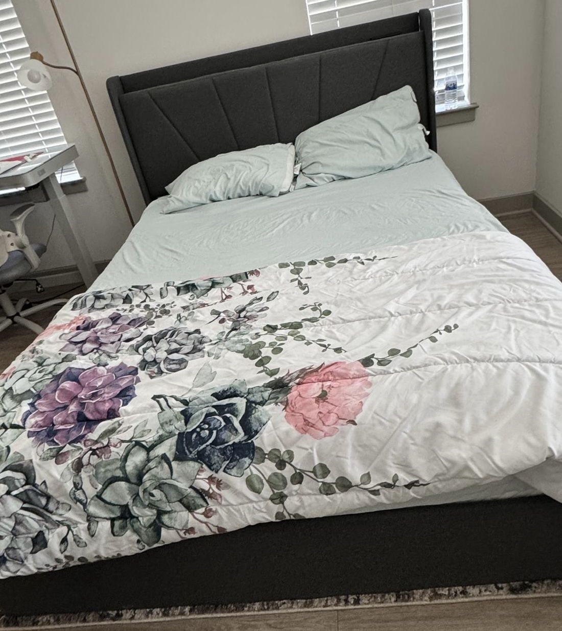 Queen Bed frame With Mattress