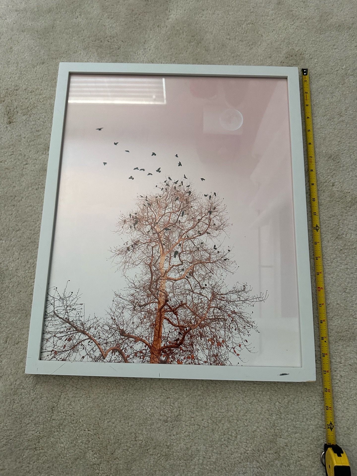Wall art with frame