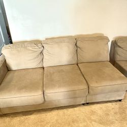 Nice Khaki Couch/Sofa