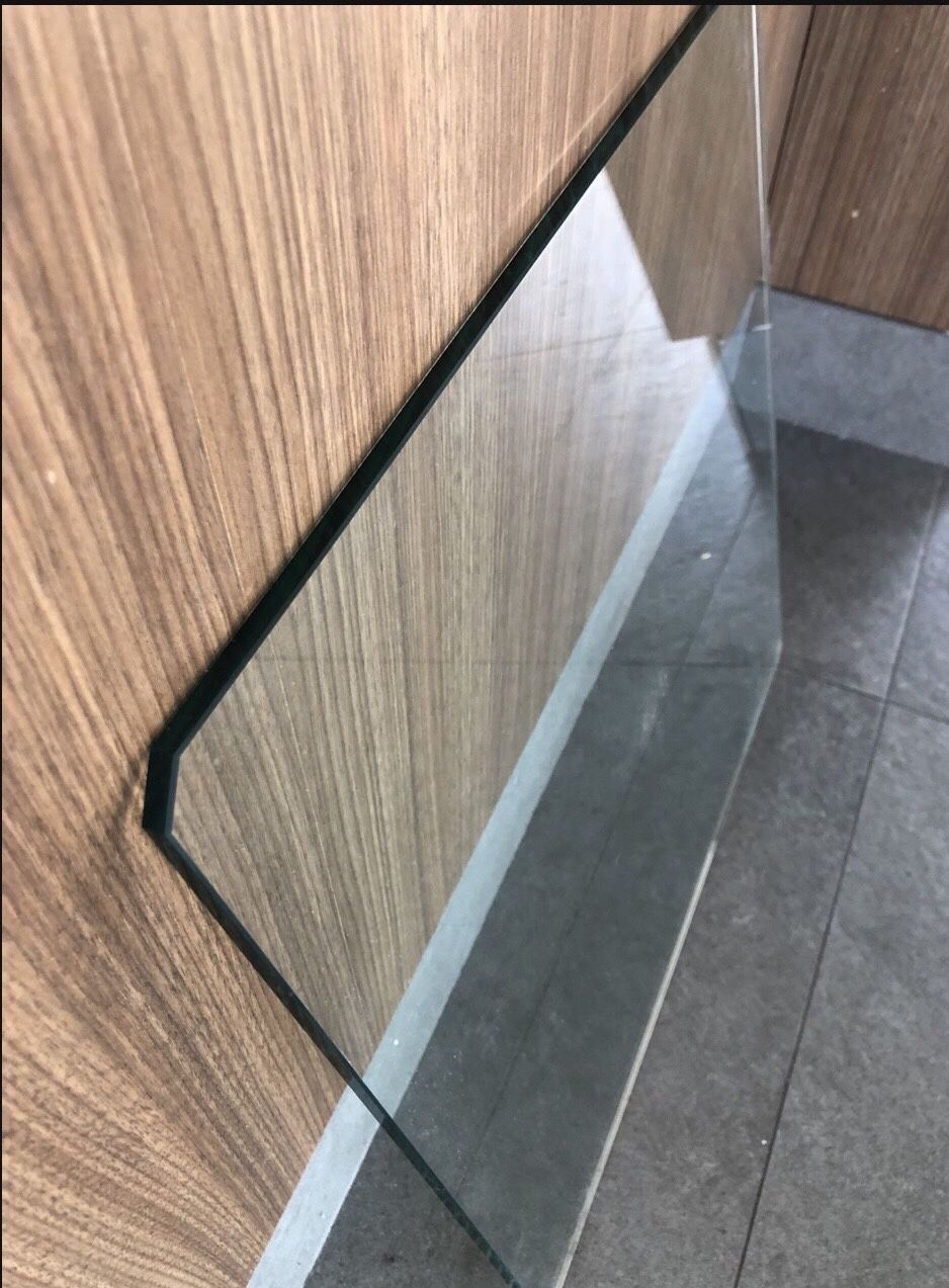 Set of 4 Four Thick Glass Shelves
