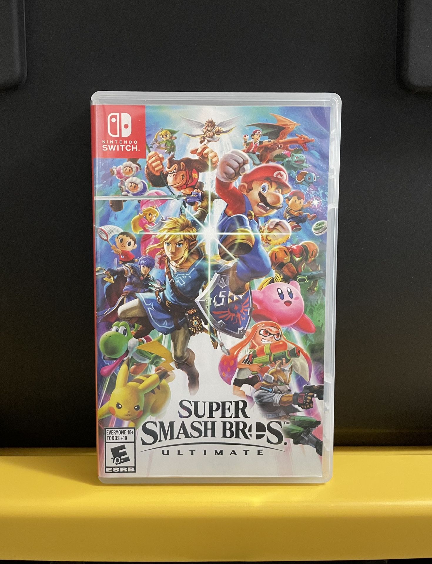 Super Smash Bros Ultimate for Nintendo Switch video game console system like new Mario brothers lite oled 2