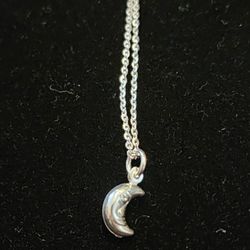 Moon 925 Sterling Silver Necklace