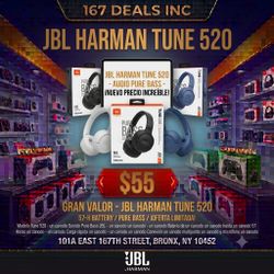 JBL HARMAN TUNE 520 New