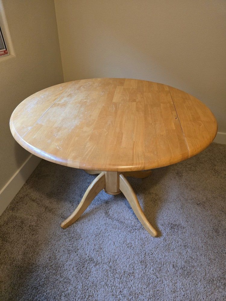 Round Wood Table