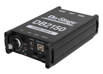 Onstage DB2150 Passive USB DI Box - Black
