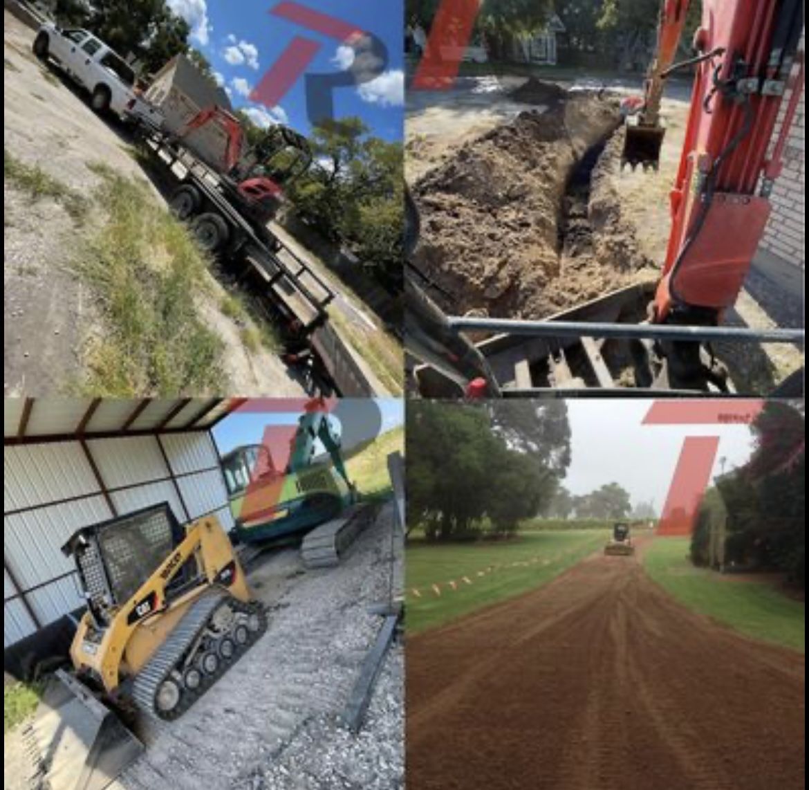 Skid Steer, Mini Excavator, Trench, Gravel