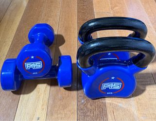 F45 Dumbbell 4KG and Kettlebell 8KG Set