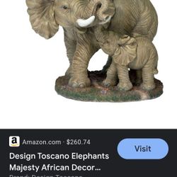 Elephant Glass Table 